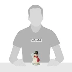 Enesco Jim Shore Heartwood Creek Winter Wonderland Snowman Holding Snowflake Simple Joys Figurine, 5.7 Inch, Multicolor -Department 56 Shop 21LdecuOPfL