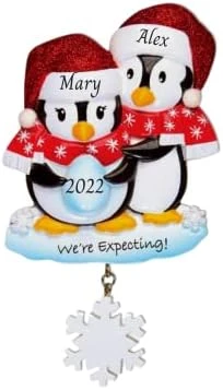 2023 Personalized Christmas Tree Ornament For Pregnant - Expecting Penguins Customized Christmas Custom Ornament-Keepsake New Mom And Dad-Free Customization 3 2023 Personalized Christmas Tree Ornament For Pregnant - Expecting Penguins Customized Christmas Custom Ornament-Keepsake New Mom And Dad-Free Customization - Image 3