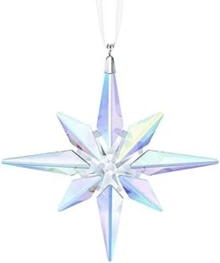 SWAROVSKI Christmas Ornament, Bell & Star, Large, Clear Crystal -Department 56 Shop 311K oFdUfL. AC