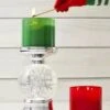 Bath & Body Works Candle Holder Compatible And White Barn 3-Wick Candles - 2021 Winter & Christmas - Select Your Favorite! (Candle NOT Included) - Water Globe Snowflake Pedestal