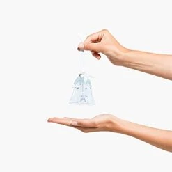 SWAROVSKI Christmas Ornament, Bell & Star, Large, Clear Crystal -Department 56 Shop 312lanDHFiS