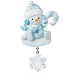 2022 New Baby Decorating Christmas Lights On Tree Personalized Baby`s First Christmas Hanging Tree Ornament New Born Baby Gift-Free Personalized (Blue Snow Baby) -Department 56 Shop 313Orquzg5L