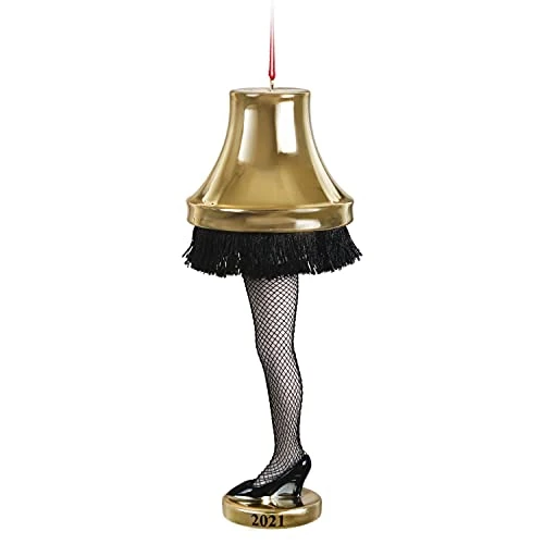 Hallmark Keepsake Christmas Ornament Year Dated 2021, A Christmas Story The Leg Lamp, Porcelain 1 Hallmark Keepsake Christmas Ornament Year Dated 2021, A Christmas Story The Leg Lamp, Porcelain