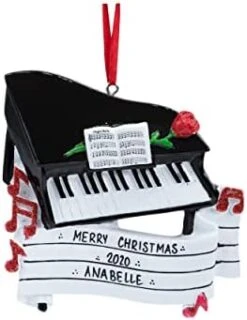 UniqXmas Personalized Music Note Christmas Ornament 2023 | Musical Symbol With Ribbon And Holly Berry For Xmas Tree | Musician Composer Singer Music Lover Keepsake Gift - Custom Name & Year -Department 56 Shop 31796QFYncL. AC