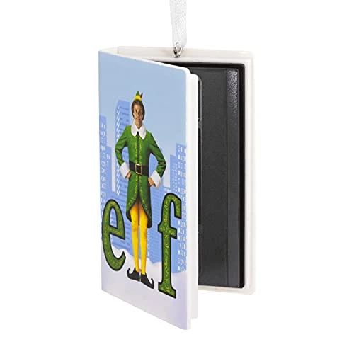 Hallmark Elf Movie Retro Video Cassette Case Christmas Ornament, Buddy The Elf 1 Hallmark Elf Movie Retro Video Cassette Case Christmas Ornament, Buddy The Elf