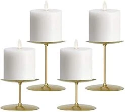 Jiyimi Christmas Candelabras Gold Candle Holders Set Of 4 Round Plate For Tables Fireplace Floor Centerpieces Metal Iron Candlestick For Pillar Candles 15 Jiyimi Christmas Candelabras Gold Candle Holders Set Of 4 Round Plate For Tables Fireplace Floor Centerpieces Metal Iron Candlestick For Pillar Candles -Department 56 Shop 31BhXRwhohS. AC
