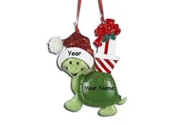 Personalized Christmas Ornament Turtle In Santa Hat Hanging Christmas Tree Ornament - 3.75 Inches 6 Personalized Christmas Ornament Turtle In Santa Hat Hanging Christmas Tree Ornament - 3.75 Inches -Department 56 Shop 31CUNHsRFPL