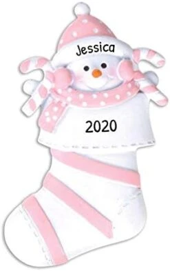 Personalized Babys First Christmas Ornament 2022 - My First Christmas Ornament - Reindeer Stocking 2022 Baby Girl First Christmas Ornament, 1st Christmas Baby Ornament 2022 - Free Customization -Department 56 Shop 31Dh0XyFh9L. AC