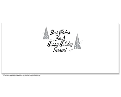 Mid-Century Modern Houses Christmas Cards, Package Of 8 2 Mid-Century Modern Houses Christmas Cards, Package Of 8 - Image 2