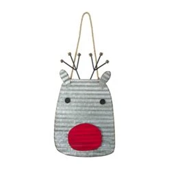 Mud Pie Tin Door Hanger, Reindeer