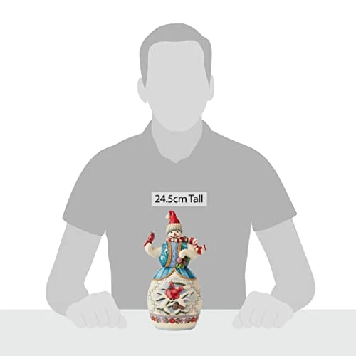 Enesco Jim Shore Heartwood Creek Snowman With Cardinals Figurine, 9.64 Inch, Multicolor 3 Enesco Jim Shore Heartwood Creek Snowman With Cardinals Figurine, 9.64 Inch, Multicolor - Image 3
