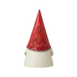 Enesco Jim Shore Heartwood Creek Nordic Noel Floral Hat Gnome Yule Tomte Figurine, 3.86" H, Red, Dirty White, Grey -Department 56 Shop 31Hun9F9TtL