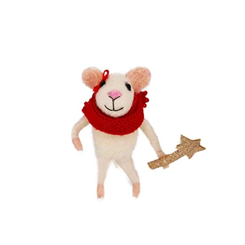 B & D Combined Inc. Handmade Wool Mice Family Sets Christmas Tree Needle Felting Ornaments For Home Holiday Christmas Hanging Decorations…… 4 B & D Combined Inc. Handmade Wool Mice Family Sets Christmas Tree Needle Felting Ornaments For Home Holiday Christmas Hanging Decorations…… - Image 4