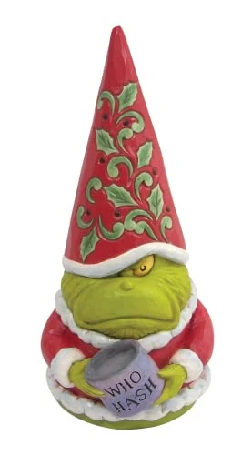 Enesco Jim Shore Dr. Seuss The Grinch Gnome With Who Hash Figurine, 8 Inch, Multicolor 1 Enesco Jim Shore Dr. Seuss The Grinch Gnome With Who Hash Figurine, 8 Inch, Multicolor