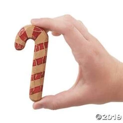 Fun Express Vintage Wood Carved Candy Canes (Set Of 6) Rustic Christmas Decor -Department 56 Shop 31KuOfMC3rL