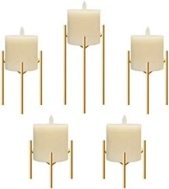 Jiyimi Christmas Fireplace Candelabras Wax Geometric Candleholder Set Of 5 Black Straight Triangle Iron Candlestick For LED Pillar Candle Centerpieces Table -Department 56 Shop 31L0f4kNUeS. AC