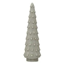 Creative Co-Op 3" Round X 10-3/4"H Stoneware Tree, Reactive Glaze, White (Each One Will Vary) Figures And Figurines, Multi