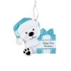 2023 Personalized Ornament Baby's First Christmas Baby Bear Holding Present Christmas Tree Ornament Artisanal Customized Decoration Baby Ornaments-Free Personalization -Department 56 Shop 31MOtgI2tOL