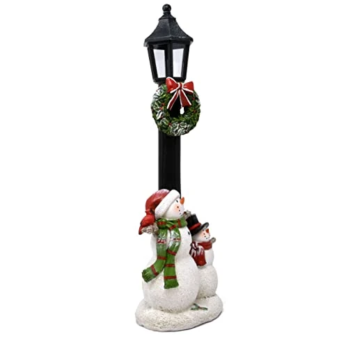 Led Light Up Christmas Lanterns Table Top Centerpiece Decorations Street Light Pillar Pole With Snowmen & Wreath Lighted Holiday Decor For Indoor Fireplace Mantle Desk Shelf Kitchen Living Room Home 6 Led Light Up Christmas Lanterns Table Top Centerpiece Decorations Street Light Pillar Pole With Snowmen & Wreath Lighted Holiday Decor For Indoor Fireplace Mantle Desk Shelf Kitchen Living Room Home - Image 6