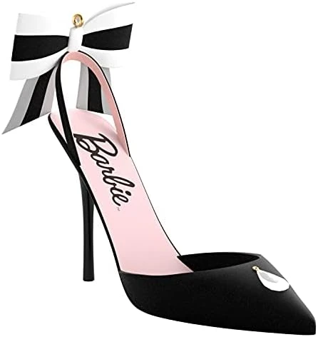 Hallmark Keepsake Christmas Ornament 2021, Barbie Black & White Forever, Porcelain And Fabric 9 Hallmark Keepsake Christmas Ornament 2021, Barbie Black & White Forever, Porcelain And Fabric - Image 9