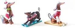 Perfectly Festive - Winter Sports (Sledding, Skiing And Skating) Dachshund Christmas Tree Ornament Gift (Set Of 3) -Department 56 Shop 31QgzmrtfCL. AC