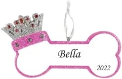 2023 Personalized Ornament Holly Dog Bone Christmas Tree Ornament Customized Decoration Pet Dog Puppy Dog Ornament Free Personalization -Department 56 Shop 31S9J0gWyZL. AC