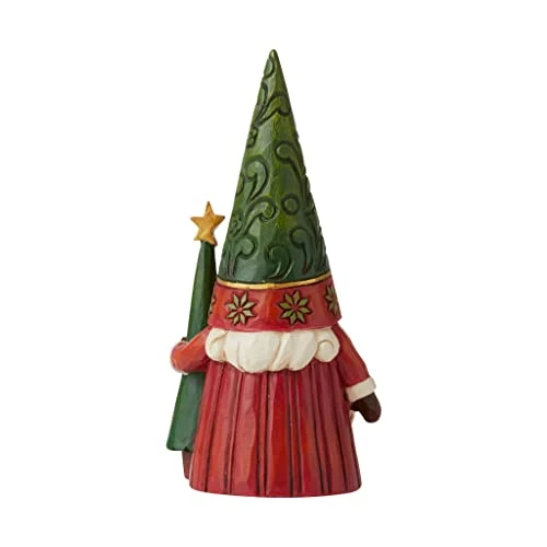 Enesco Jim Shore Heartwood Creek Christmas Gnome With Tree Figurine, Multicolor, 4.84 In H X 1.97 In W X 2.36 In L 1 Enesco Jim Shore Heartwood Creek Christmas Gnome With Tree Figurine, Multicolor, 4.84 In H X 1.97 In W X 2.36 In L