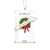 2023 Personalized White Door With Wreath Christmas Tree Ornament-First Home Family House Glitter Door Artisanal Customized Ornament-Free Personalization -Department 56 Shop 31VB3FFoUlL