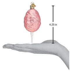Old World Christmas Cotton Candy Glass Ornament Free Box 32408 New -Department 56 Shop 31ZgHd2jP5L