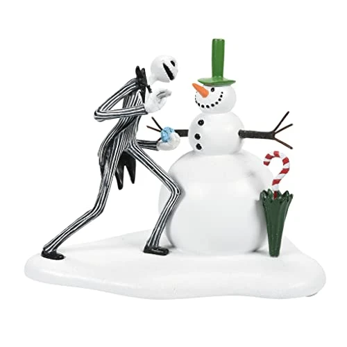 Department 56 Disney The Nightmare Before Christmas Village Accessories Jack Skellington Sees His First Snowman Figurine, 3.9 Inch, Multicolor 1 Department 56 Disney The Nightmare Before Christmas Village Accessories Jack Skellington Sees His First Snowman Figurine, 3.9 Inch, Multicolor