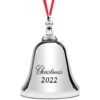 Holiday Jingle 2022 Christmas Ornament Silver Bell - 2022 Bell Ornament – Christmas Bell Ornament 2022–Real Bell Christmas Decoration With Red Ribbon, 2022 Silver 30 Holiday Jingle 2022 Christmas Ornament Silver Bell - 2022 Bell Ornament – Christmas Bell Ornament 2022–Real Bell Christmas Decoration With Red Ribbon, 2022 Silver -Department 56 Shop 31fCiybJVaL