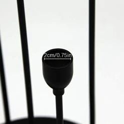 VINCIGANT Black Candle Holders For Taper Candles,Metal 5 Arms Candelabra Table Centerpieces, Christmas Halloween Fireplace Decoration Candlesticks -Department 56 Shop 31iKBgboPBL