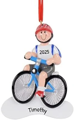 Personalized Bicycle Ornament 2022 - Mountain Bike Ornament, Dirt Bike Christmas Ornaments, Bicyclist Ornament, Bicycle Ornament - Cyclist Girl - Free Customization -Department 56 Shop 31kCy1cxxEL. AC