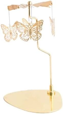 Homozy Christmas Rotating Candlestick Carousel Tree Tea Light Candle Holder Stainless Steel Ornament For Wedding Fireplace Decoration, Fairy -Department 56 Shop 31l7KgmKRbL. AC