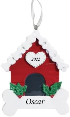 2023 Personalized Ornament Holly Dog Bone Christmas Tree Ornament Customized Decoration Pet Dog Puppy Dog Ornament Free Personalization -Department 56 Shop 31pQ7Zc4bRL. AC