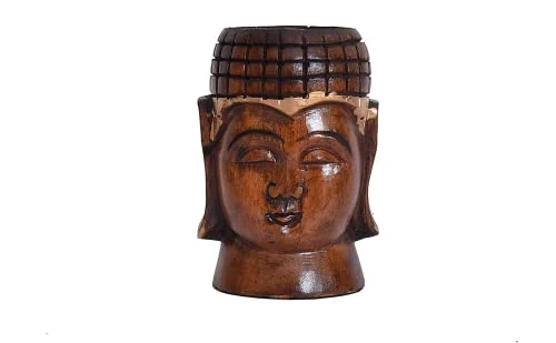 Handcrafted T Light Holder Lucky Charm Tealight Candle Stand T-Light Holder For Christmas Festival Décor Decoration, Gifts, Decorative Lighting (Buddha Face) 1 Handcrafted T Light Holder Lucky Charm Tealight Candle Stand T-Light Holder For Christmas Festival Décor Decoration, Gifts, Decorative Lighting (Buddha Face)