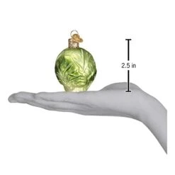 Old World Christmas Ornaments: Vegetables Glass Blown Ornaments For Christmas Tree, Brussel Sprout -Department 56 Shop 31uI8WIIuyL