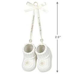Hallmark Keepsake Ornament 2020 Year-Dated, Grandbaby's First Christmas Booties, Porcelain -Department 56 Shop 31vRvOakywL