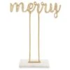 Mud Pie Gold Christmas Sentiment Sitter, Merry -Department 56 Shop 31ztBq1nwDL