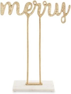 Mud Pie Gold Christmas Sentiment Sitter, Merry -Department 56 Shop 31ztBq1nwDL. AC