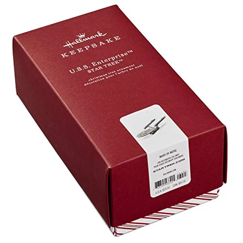Hallmark Keepsake Christmas Ornament 2018 Year Dated, Star Trek U.S.S. Enterprise, Metal, USS 2 Hallmark Keepsake Christmas Ornament 2018 Year Dated, Star Trek U.S.S. Enterprise, Metal, USS - Image 2