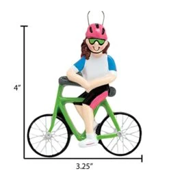 Personalized Bicycle Ornament 2022 - Mountain Bike Ornament, Dirt Bike Christmas Ornaments, Bicyclist Ornament, Bicycle Ornament - Cyclist Girl - Free Customization -Department 56 Shop 410IrvTuUfL