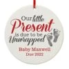 Let's Make Memories Personalized Baby On The Way Christmas Ornament - Expecting Parents 21 Let's Make Memories Personalized Baby On The Way Christmas Ornament - Expecting Parents -Department 56 Shop 410RKaSkqML