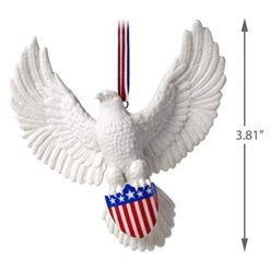 Hallmark Keepsake Christmas Ornament 2020 Brave And Free Bald Eagle Patriotic Porcelain -Department 56 Shop 410huPzVhfL