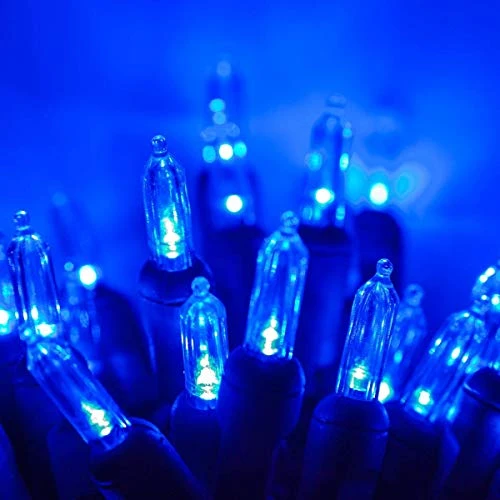 50 T5 Blue Christmas Tree Lights, 25.5' LED Christmas Lights Mini Lights Indoor-Outdoor Christmas String Lights Holiday Lights 1 50 T5 Blue Christmas Tree Lights, 25.5' LED Christmas Lights Mini Lights Indoor-Outdoor Christmas String Lights Holiday Lights