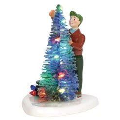 Department 56 Original Snow Village Accessories Making Christmas Brite Dolomite Lit Figurine, 3.74 Inch, Multicolor