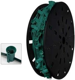 Brightown Commercial 500 FT C9/E17 Christmas Light Sockets Set Spool, UL Listed C9 Sockets Patio String Lights C9 Strands - 12 Spacing Green Wire 29 Brightown Commercial 500 FT C9/E17 Christmas Light Sockets Set Spool, UL Listed C9 Sockets Patio String Lights C9 Strands - 12 Spacing Green Wire -Department 56 Shop 411LWVvNlrL. AC