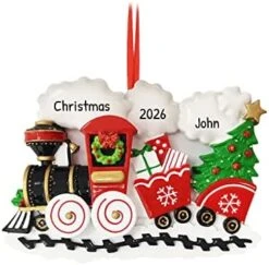 Personalized Locomotive Train Ornament 2022 - Train Christmas Ornaments, Train Engine Ornament, Polar Express Train Ornament, Christmas Tree Trains - Nostalgic Train - Free Customization -Department 56 Shop 412P3oxmPCL. AC