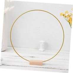 Didiseaon Home Decor Metal Macrame Ring Wedding Metal Flower Stand Home Decor Wedding Decorations Hoop 5 Sets Wedding Decorations -Department 56 Shop 412WUCaOdZL