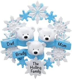 Personalized Christmas Ornaments Family Of 2 – Polyresin Polar Bear Couple Ornament – Unique Family Christmas Ornaments 2022 – Gifts For Mom, Dad, Kids, Grandma, Grandpa – Durable Family Décor -Department 56 Shop 412ZjEZeHEL. AC